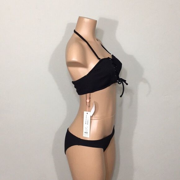 MINKPINK ribbed lace up bikini. NWT - Picture 7 of 8